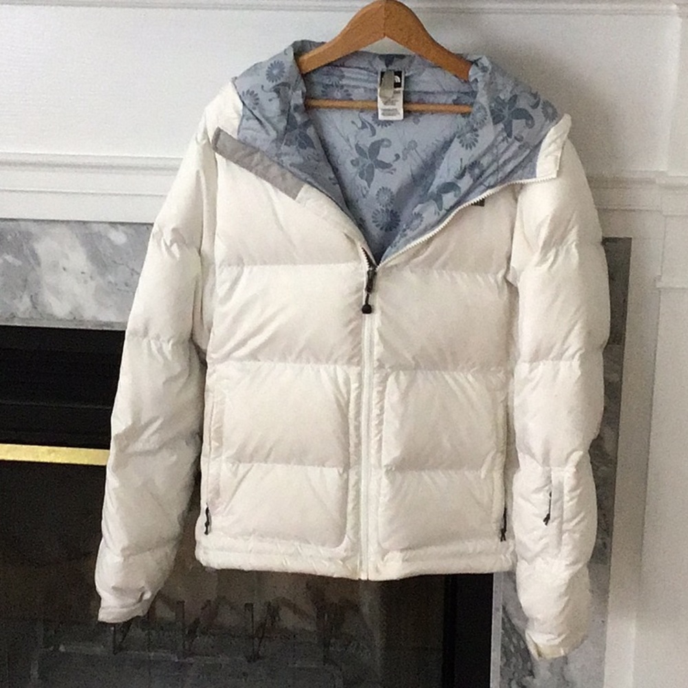 The North Face jacket white large